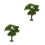 2Pcs Miniature Plastic Trees For Diy Sand Table And Train Scenery 4