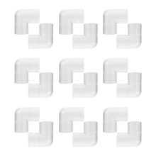 20 Pcs Plastic Fish Tank Elbow Hose Water Pipe Connector
