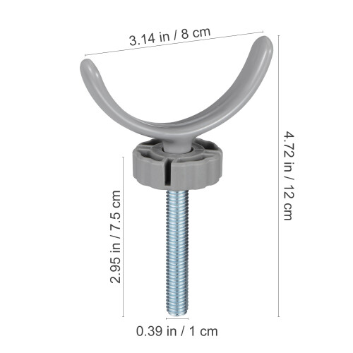 4Pcs Silver Alloy Safety Gate Fixing Part Reliable Guardrail Fitting 2