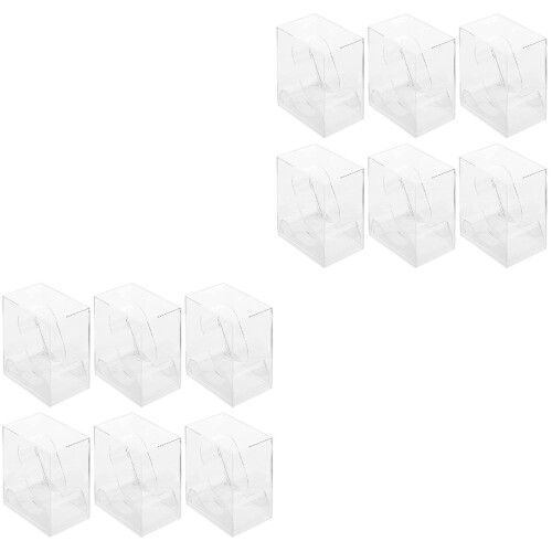 12Pcs Clear Square Watch Gift Boxes with Durable Portable Watch Holder 2