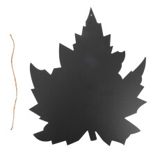 2Pcs Handcrafted Wooden Chalkboards Maple Leaf Hanging Message Boards