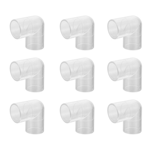 20 Pcs Plastic Fish Tank Elbow Hose Water Pipe Connector 1