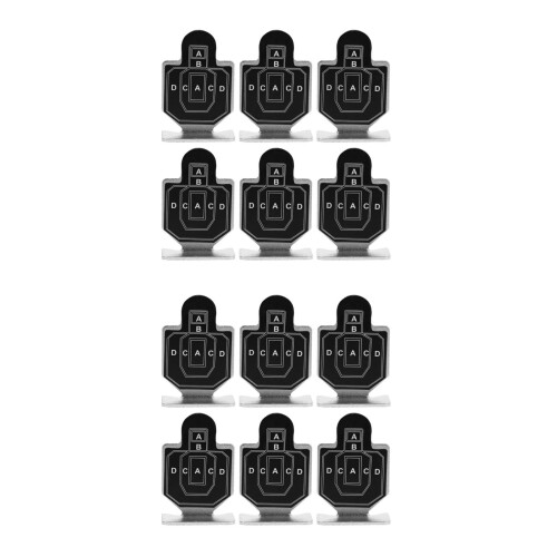 12 Pcs Metal Shooting Training Targets For Practice And Competition 2