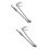 2Pcs Multi-Function Stainless Steel Eel Tong Crab Clamp Silver Clip 4