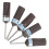 25Pcs Rotary Tool Sanding Accessories Sandpaper Rolls Dark Grey Steel 2