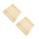 2Pcs Multi-Compartment Cutlery Storage Organizer Beige Plastic Tray 8