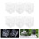 12Pcs Clear Square Watch Gift Boxes with Durable Portable Watch Holder 8