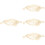 4Sets Beige Fruit Vegetable Net Bag Hanging Hammock Kitchen Storage 4