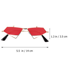 Masteelf  2 Pcs Hippie Funny Daily Wear Sunglasses Man Miss