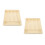 2Pcs Multi-Compartment Cutlery Storage Organizer Beige Plastic Tray 7