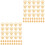 40 Sets Belt Ring Monk Head Buckle Bags Pacifier Nails Copper 3