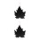 2Pcs Handcrafted Wooden Chalkboards Maple Leaf Hanging Message Boards 4