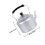Small Aluminum Teapot with Handle Silver Heat Resistant Kettle 2