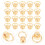 40 Sets Belt Ring Monk Head Buckle Bags Pacifier Nails Copper 8