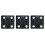 3Pcs Black Digital Body Scales Durable Accurate Bathroom Use 6