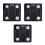 3Pcs Black Digital Body Scales Durable Accurate Bathroom Use 5