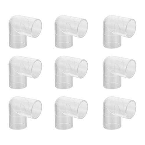 20 Pcs Plastic Fish Tank Elbow Hose Water Pipe Connector 2