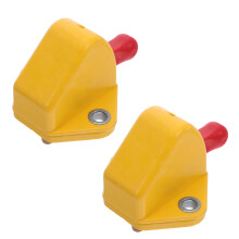 8Pcs Motorcycle Ignition Knob Yellow Metal Emergency Power Shutoff