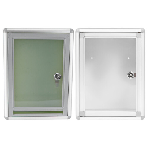 4Pcs Wall Mounted Locking Mailbox Multi-Use Acrylic Aluminum Box 1