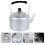 Small Aluminum Teapot with Handle Silver Heat Resistant Kettle 10