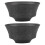 2Pcs Men Shaving Soap Bubble Bowl Ceramic Foaming Container 6