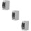 3Pcs White ABS Electrical Enclosure 2 Way Consumer Unit Breaker Box 11