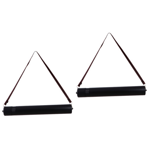 2Pcs Hand-Held Bag Black Retractable Durable 2