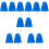 12Pcs Durable Blue Planer Diving Board Fishing Tool Adjustable Plastic 9
