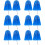 12Pcs Durable Blue Planer Diving Board Fishing Tool Adjustable Plastic 7