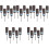 25Pcs Rotary Tool Sanding Accessories Sandpaper Rolls Dark Grey Steel 4
