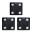 3Pcs Black Digital Body Scales Durable Accurate Bathroom Use 3