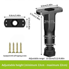 (As show, A) Telescopic Adjustable Bed Beam Support Foot Reinforced Plastic Furniture Leg Sofa Leg Bed Bottom Load Bearing Bracket