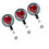 3 Telescopische Easy Puller Metalen Hartvormige Etikethouder 11