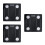 3Pcs Black Digital Body Scales Durable Accurate Bathroom Use 4