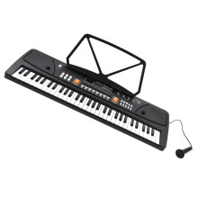 61 Key Electric Keyboard Piano with Microphone, Dual Stereo Speakers, Digital Piano for Beginners