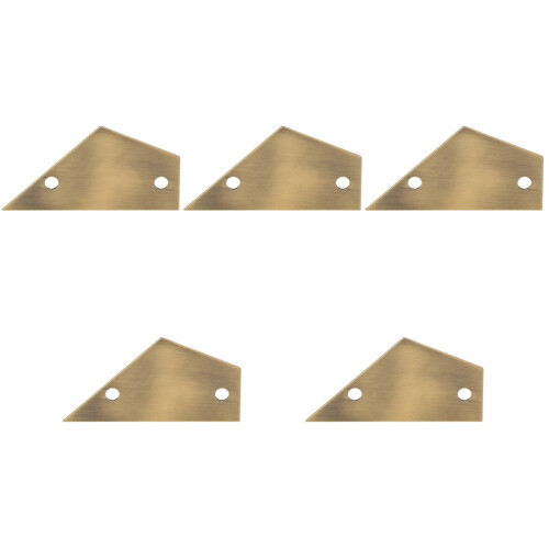 5Pcs Lightweight Golden Guitar Fret Leveling Guide String Action Ruler 2