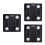 3Pcs Black Digital Body Scales Durable Accurate Bathroom Use 7