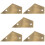 5Pcs Lightweight Golden Guitar Fret Leveling Guide String Action Ruler 7