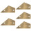 5Pcs Lightweight Golden Guitar Fret Leveling Guide String Action Ruler 9