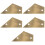 5Pcs Lightweight Golden Guitar Fret Leveling Guide String Action Ruler 6