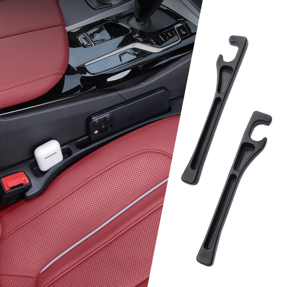 Car Seat Gap Filler Organizer 2 Pack With Extra Storage And Gap Protection For Suvs And Trucks Black 9070919795350