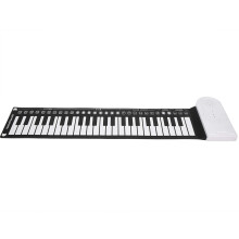 Portable Electric Piano Keyboard 49 Keys Foldable USB Rechargeable Beginner Electronic Piano