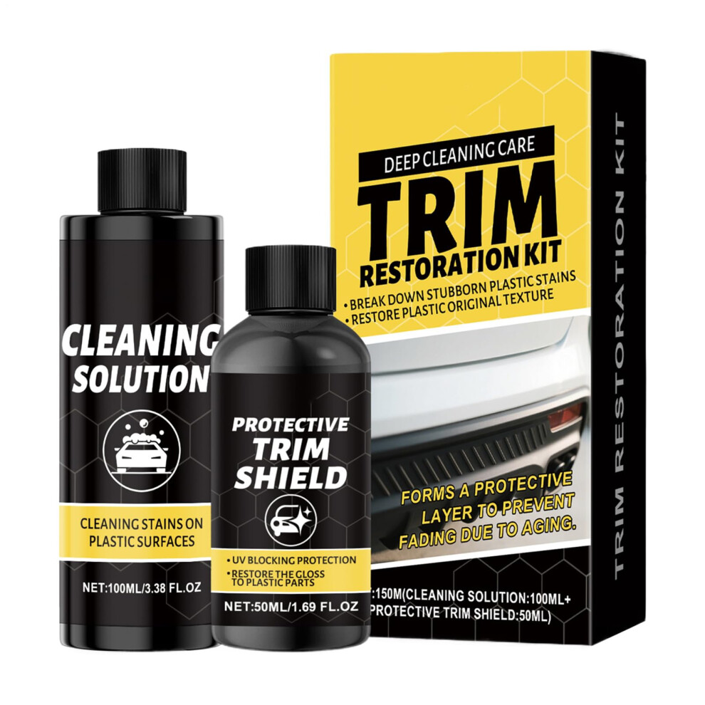 Car Trim Restorer With Uv Protection Interior Detailing Kit For Dashboard Scratch And Shine 9070919795541