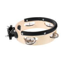 Drum Set Tambourine with Easy Mounting Design, Bright Clear Tone, Mountable HiHat Tambourine for Drummers