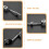 Drum Cowbell Clamp Metal Adjustable Holder Mount Bracket for Drum Set Secure Quick Attachment 2