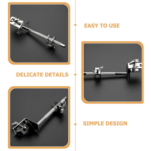 Drum Cowbell Clamp Metal Adjustable Holder Mount Bracket for Drum Set Secure Quick Attachment 1