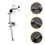 Drum Cowbell Clamp Metal Adjustable Holder Mount Bracket for Drum Set Secure Quick Attachment 4