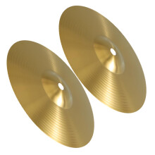 2pcs Jazz Drum Crash Cymbal Set with Clear Stick Response and Durable Construction for Practice