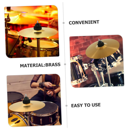 2pcs Jazz Drum Crash Cymbal Set with Clear Stick Response and Durable Construction for Practice 2