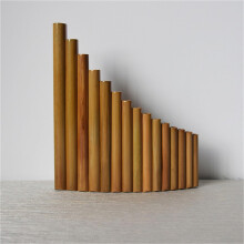 Bitter Bamboo Pan Flute F Tuned 18 Tube Handcrafted Panpipe Clear Tone Easy Playability Design
